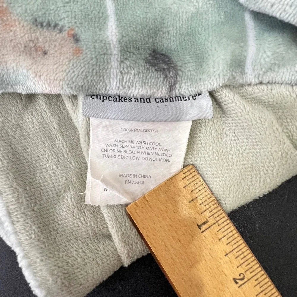 Cupcakes and Cashmere Animal Baby Blanket Striped Plush Soft 29x38